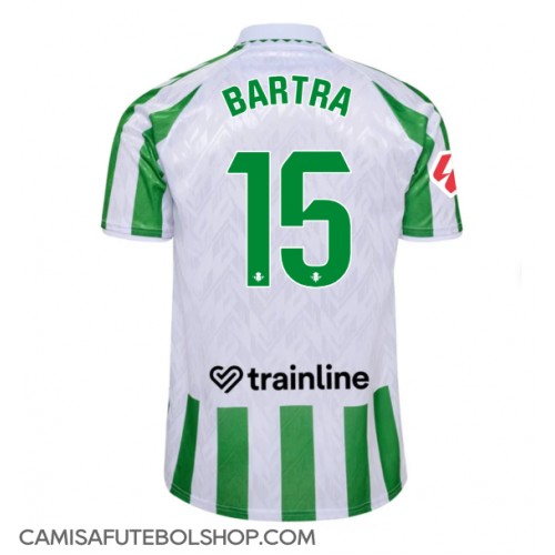 Camisa de time de futebol Real Betis Marc Bartra #15 Replicas 1º Equipamento 2024-25 Manga Curta